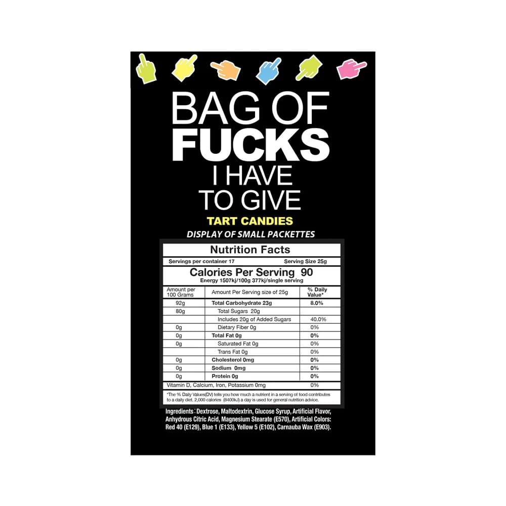 Bag Of Fucks I Have To Give 100-Piece Display thumbnail 3