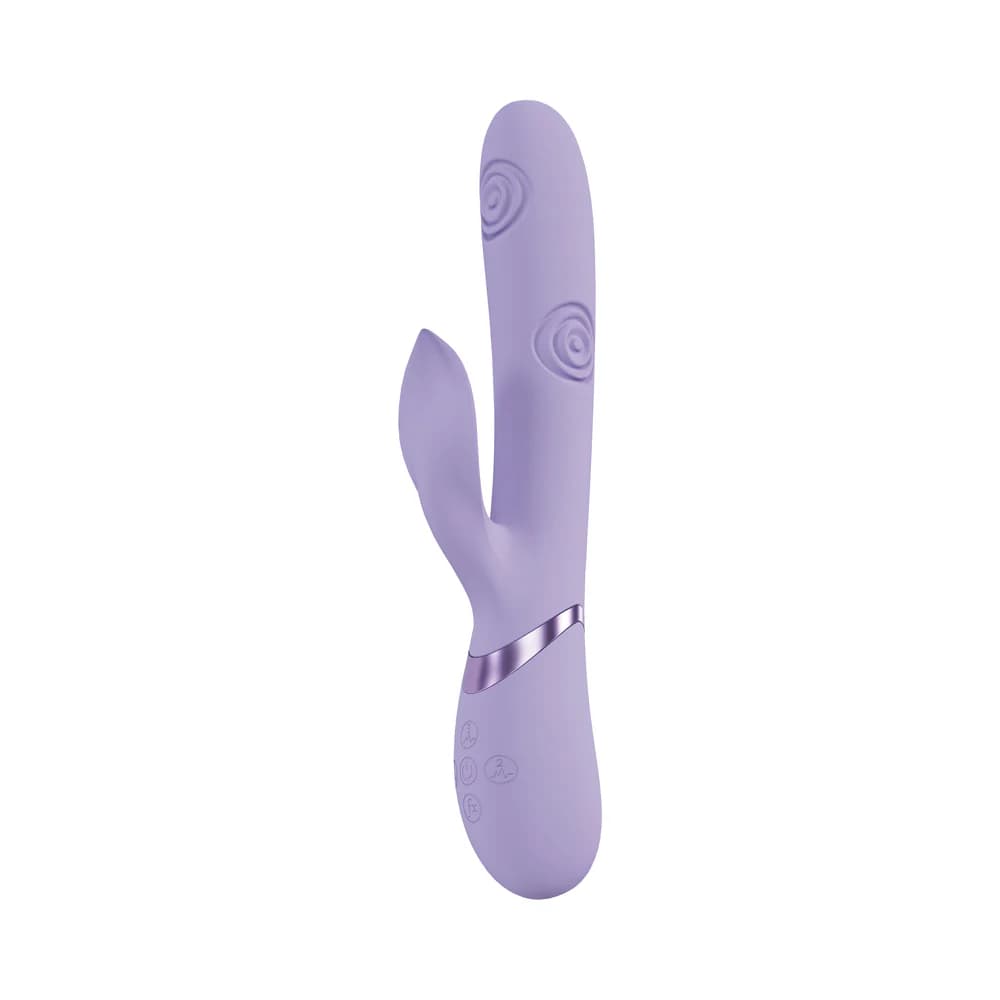 VIVE Fronda Rechargeable G-Spot and Tapping Leaf Clit Stimulator Lavender thumbnail 2