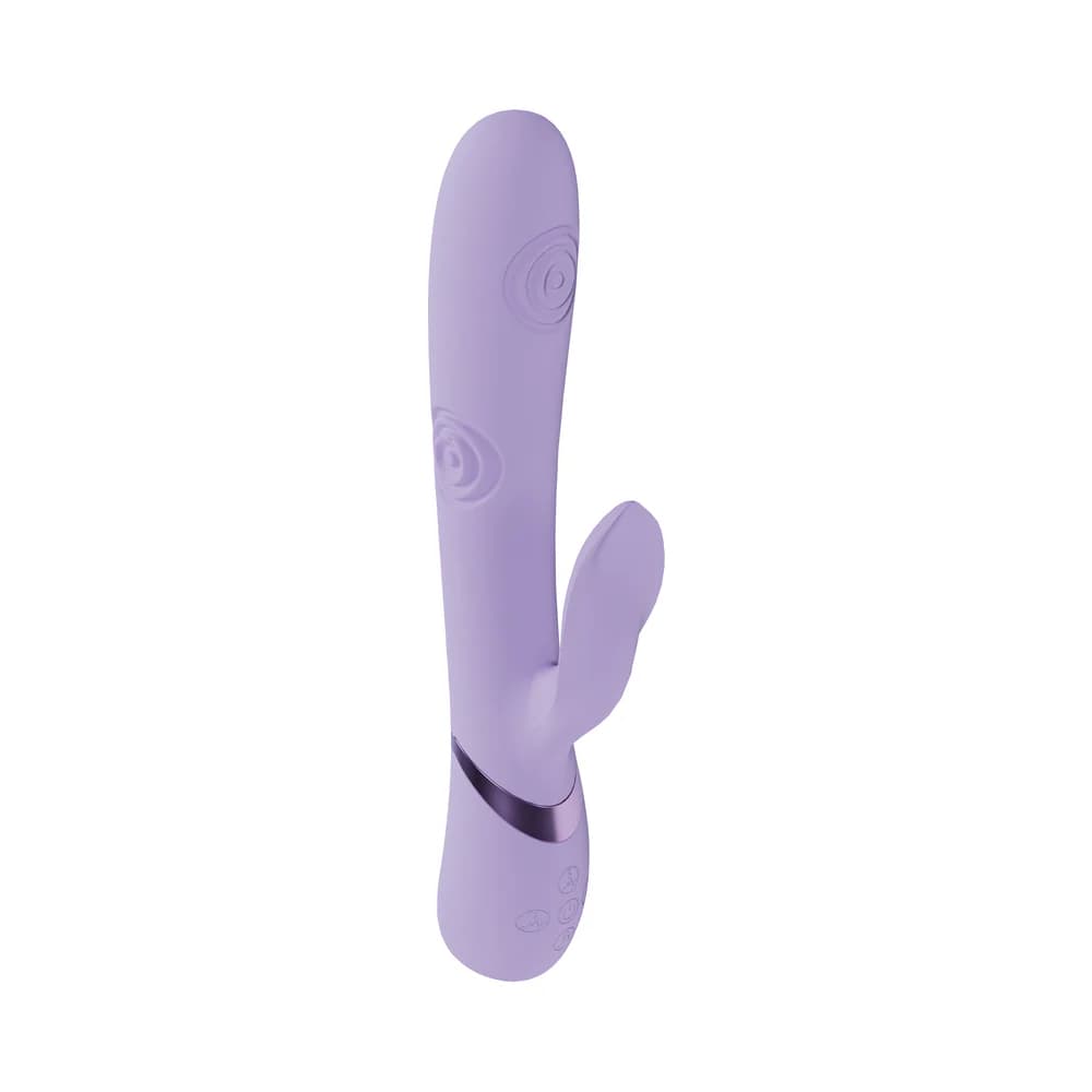 VIVE Fronda Rechargeable G-Spot and Tapping Leaf Clit Stimulator Lavender thumbnail 3