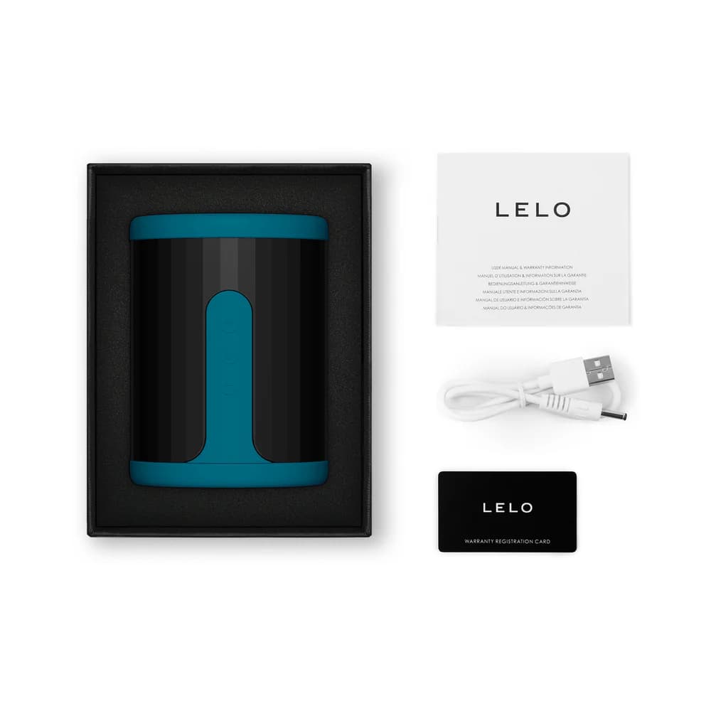 LELO F2S Massager & Stroker Teal thumbnail 3