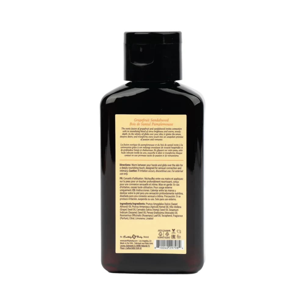 Earthly Body At Night Aphrodisiac Massage Oil Grapefruit Sandalwood 2 oz. thumbnail 2
