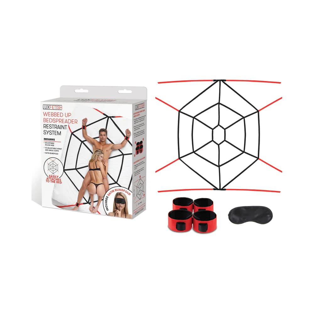 Lux Fetish Webbed Up Bedspreader Restraint System