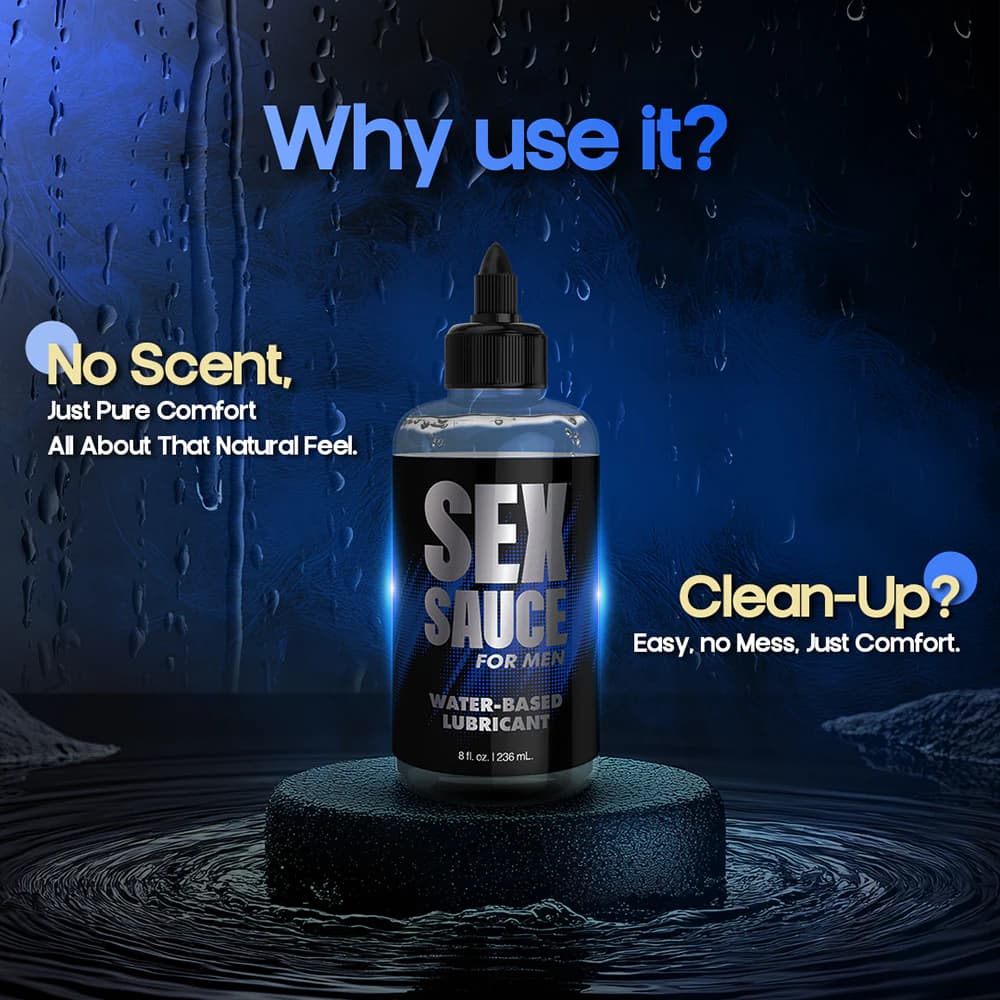 Naughty Jane's Sex Sauce for Men Water-Based Lubricant 8 oz. thumbnail 7