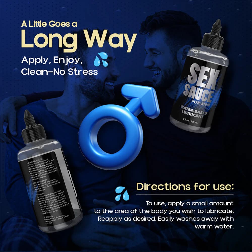 Naughty Jane's Sex Sauce for Men Water-Based Lubricant 8 oz. thumbnail 8