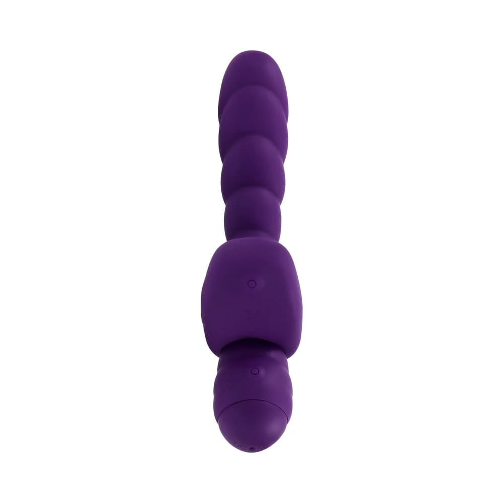 Playboy Twisted Playground Rechargeable Triple Stimulator Vibe Silicone Purple Acai thumbnail 3