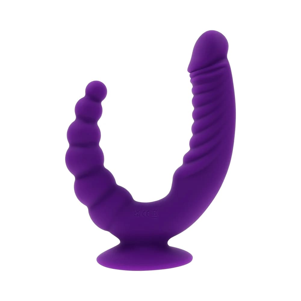 Evolved The Rider Rechargeable Double Vibrator Silicone Purple thumbnail 4