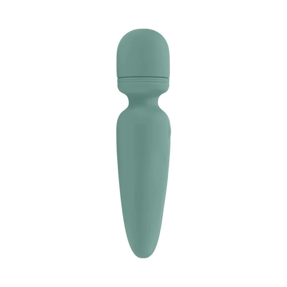 Evolved Rumble Wand Rechargeable Vibrating Mini Wand Silicone Green thumbnail 4