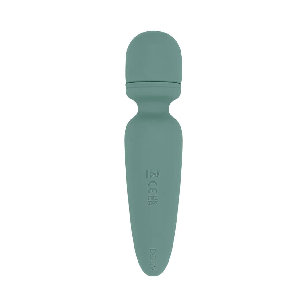 Evolved Rumble Wand Rechargeable Vibrating Mini Wand Silicone Green thumbnail 5