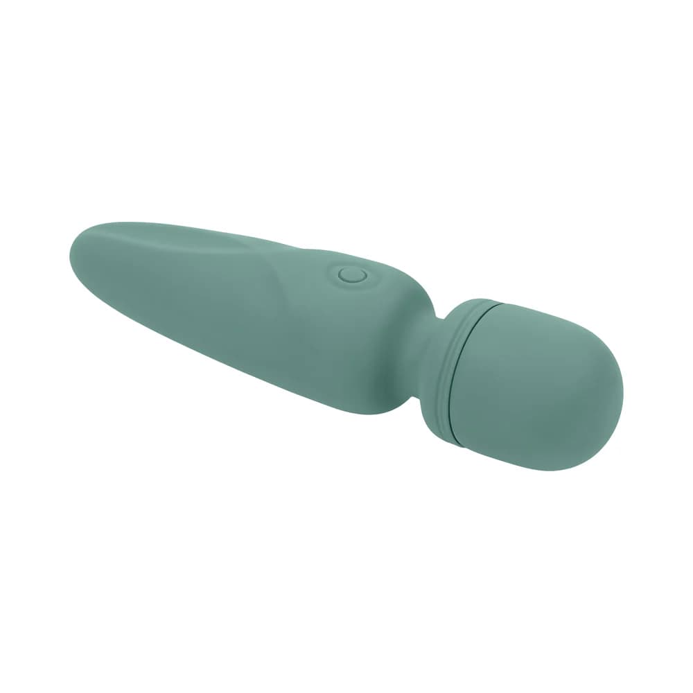 Evolved Rumble Wand Rechargeable Vibrating Mini Wand Silicone Green thumbnail 6