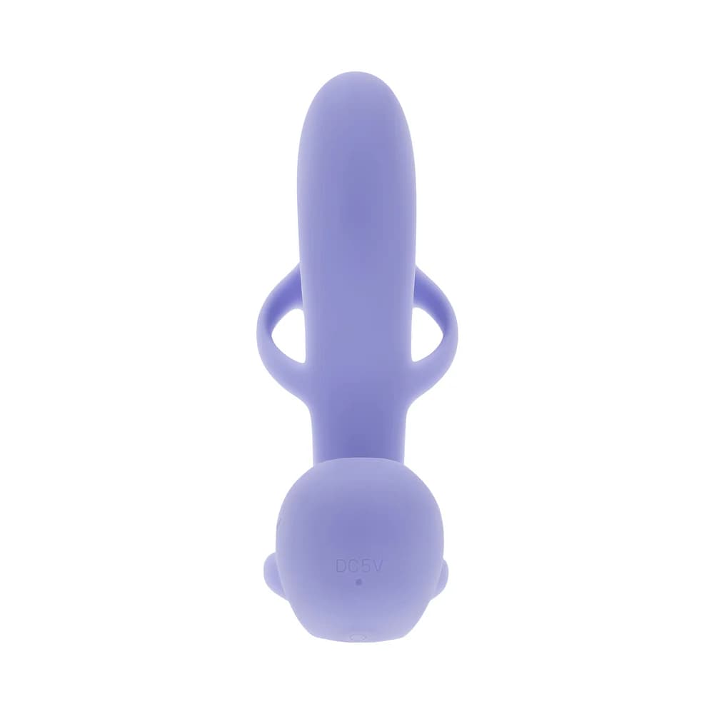 Playboy Fantasy Cage Rechargeable Vibrating Cock Cage Silicone Purple thumbnail 7