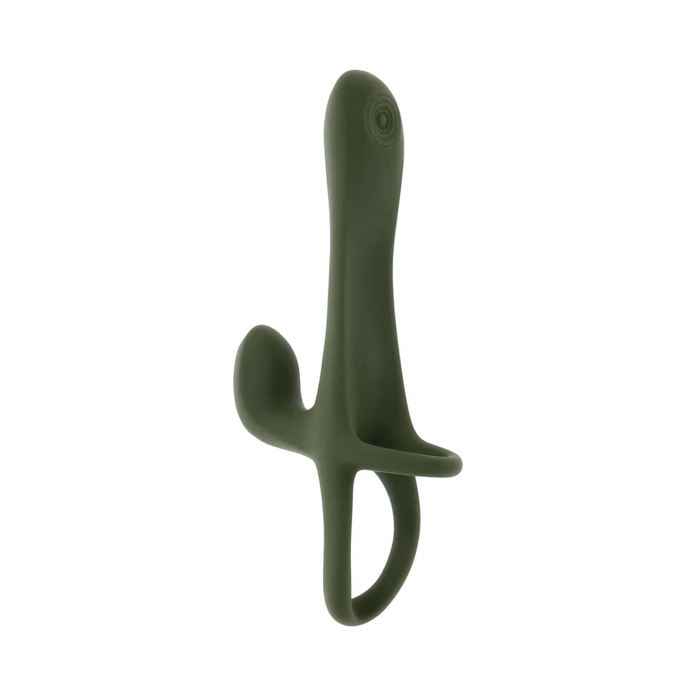 Zero Tolerance Strap Tap & Go Rechargeable Vibrating Girth Enhancer Silicone Green thumbnail 4