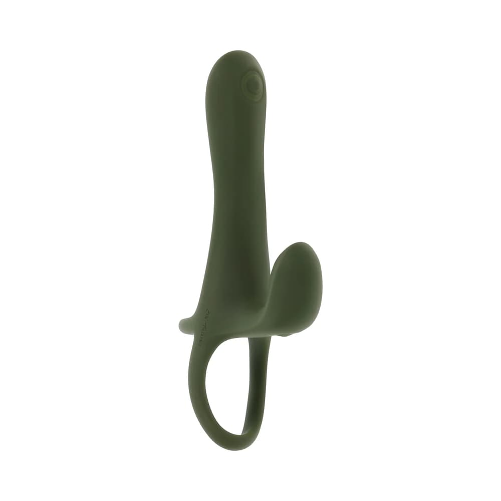 Zero Tolerance Strap Tap & Go Rechargeable Vibrating Girth Enhancer Silicone Green thumbnail 6