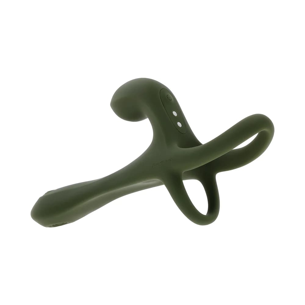 Zero Tolerance Strap Tap & Go Rechargeable Vibrating Girth Enhancer Silicone Green thumbnail 9