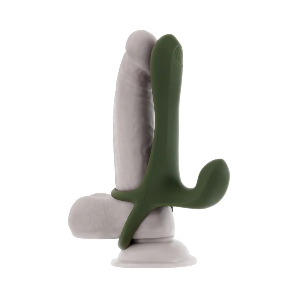Zero Tolerance Strap Tap & Go Rechargeable Vibrating Girth Enhancer Silicone Green thumbnail 10