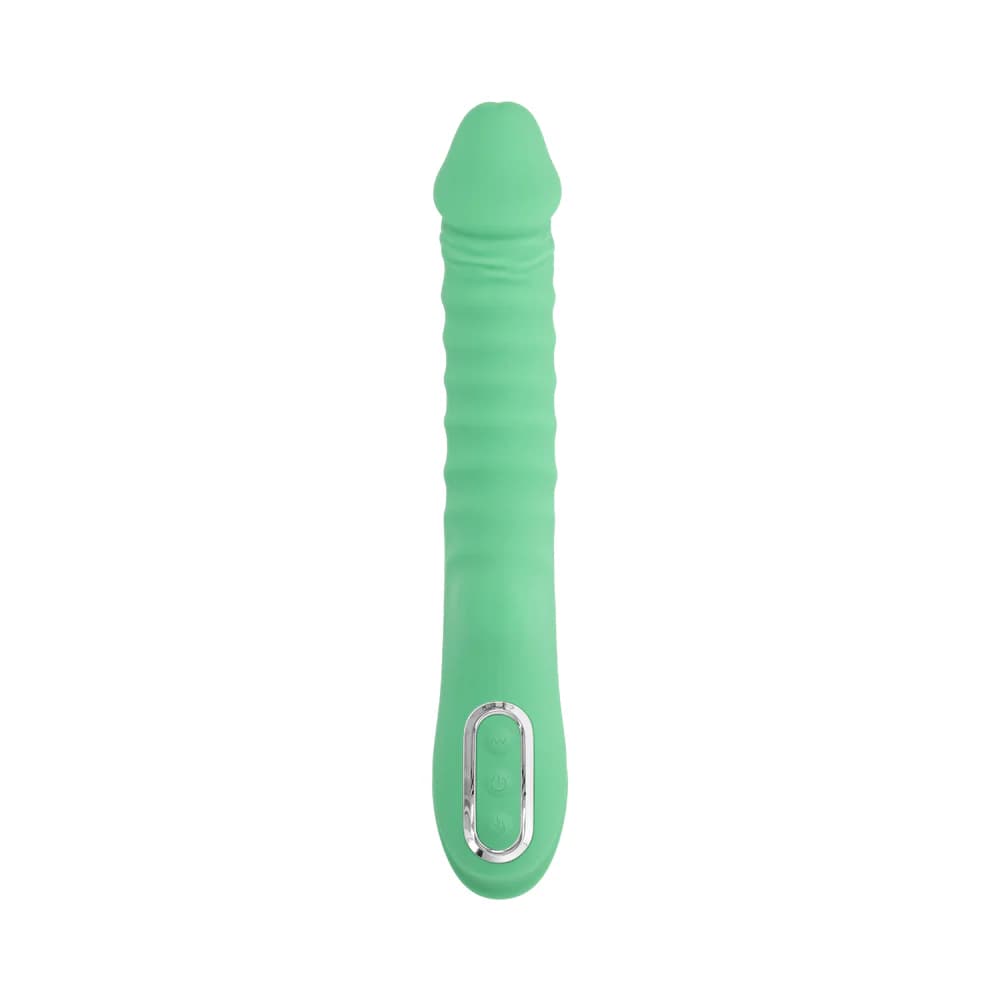 Evolved Full Throttle Rechargeable Warming Vibrator Silicone Mint Green thumbnail 2