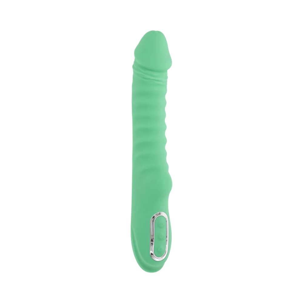 Evolved Full Throttle Rechargeable Warming Vibrator Silicone Mint Green thumbnail 3