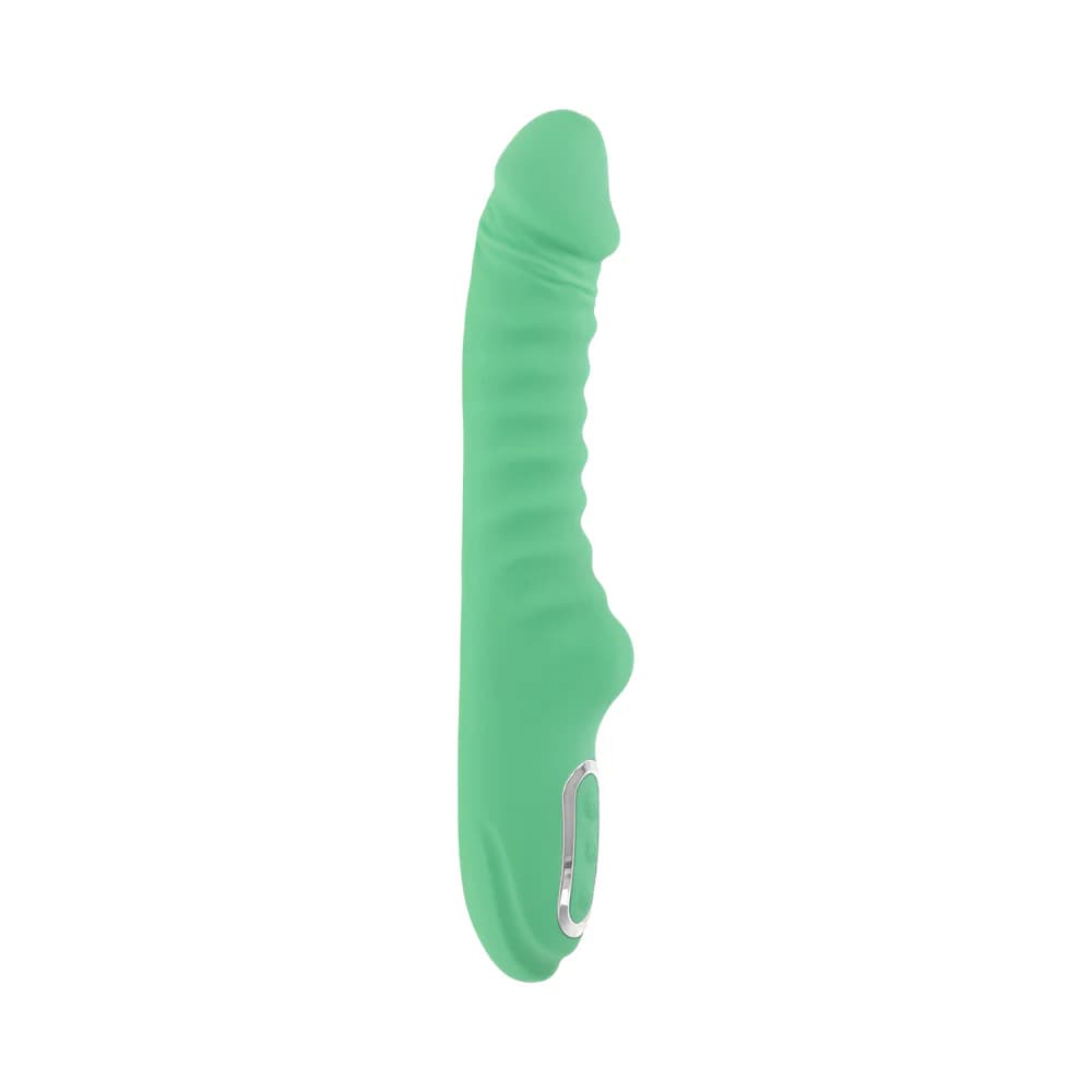Evolved Full Throttle Rechargeable Warming Vibrator Silicone Mint Green thumbnail 4