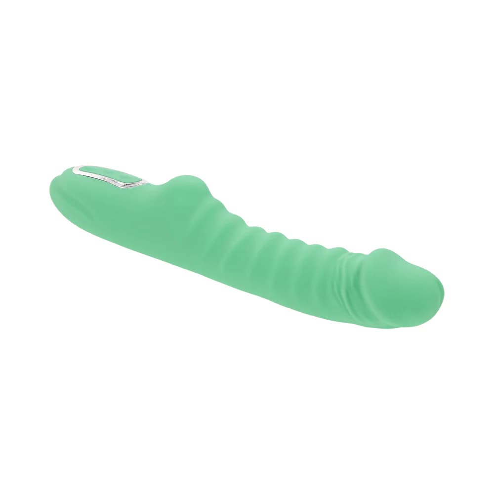 Evolved Full Throttle Rechargeable Warming Vibrator Silicone Mint Green thumbnail 6