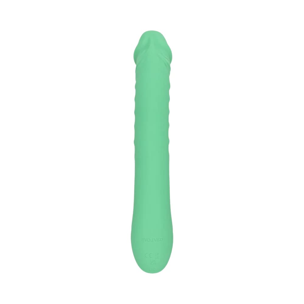 Evolved Full Throttle Rechargeable Warming Vibrator Silicone Mint Green thumbnail 7