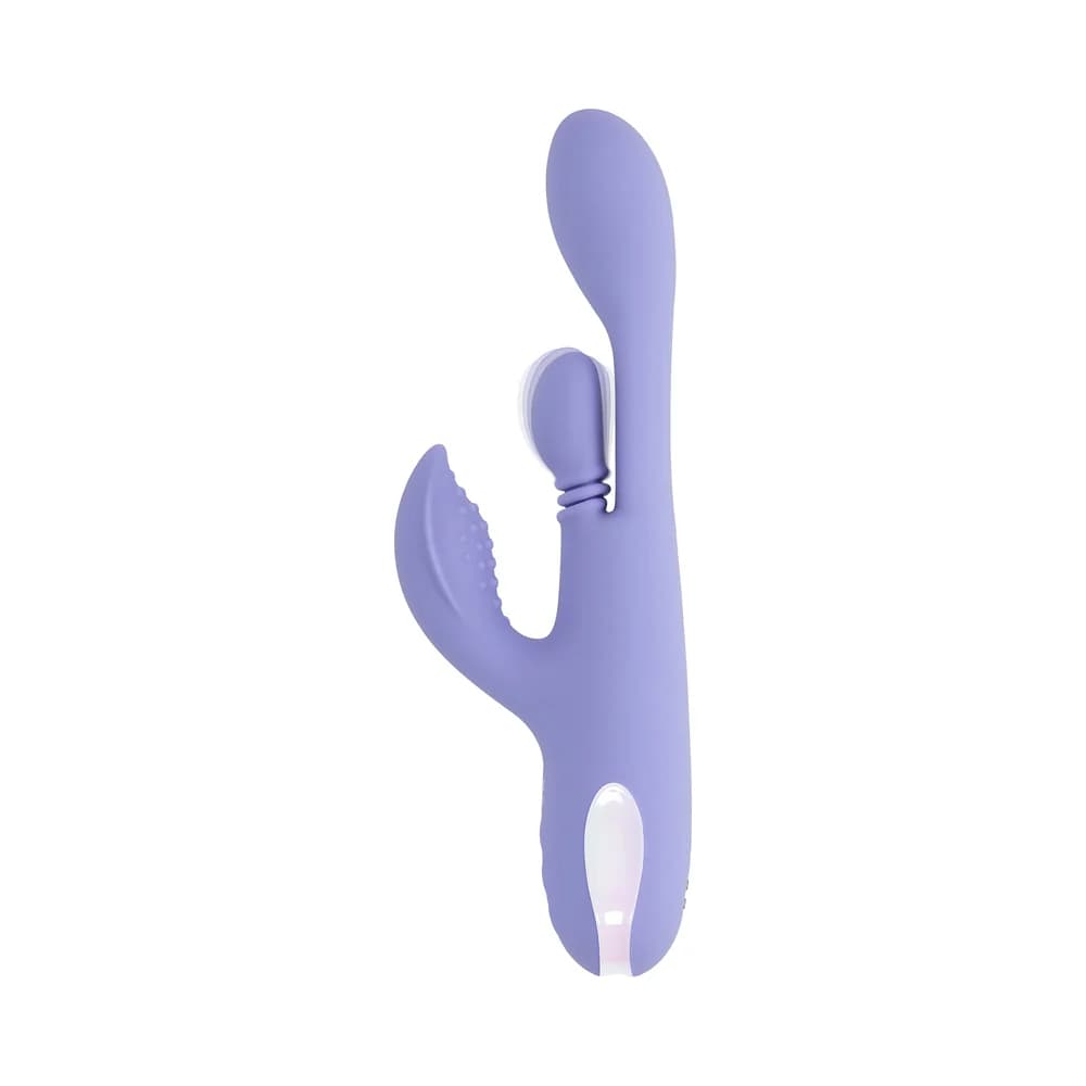 Playboy Nubbin Rubbin Rechargeable Dual Stimulator Vibe Silicone Purple thumbnail 2