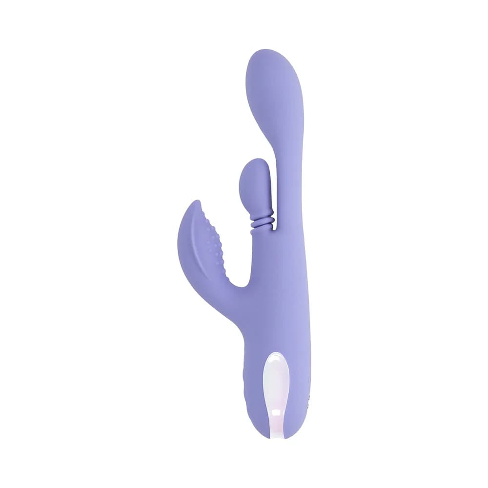 Playboy Nubbin Rubbin Rechargeable Dual Stimulator Vibe Silicone Purple thumbnail 3