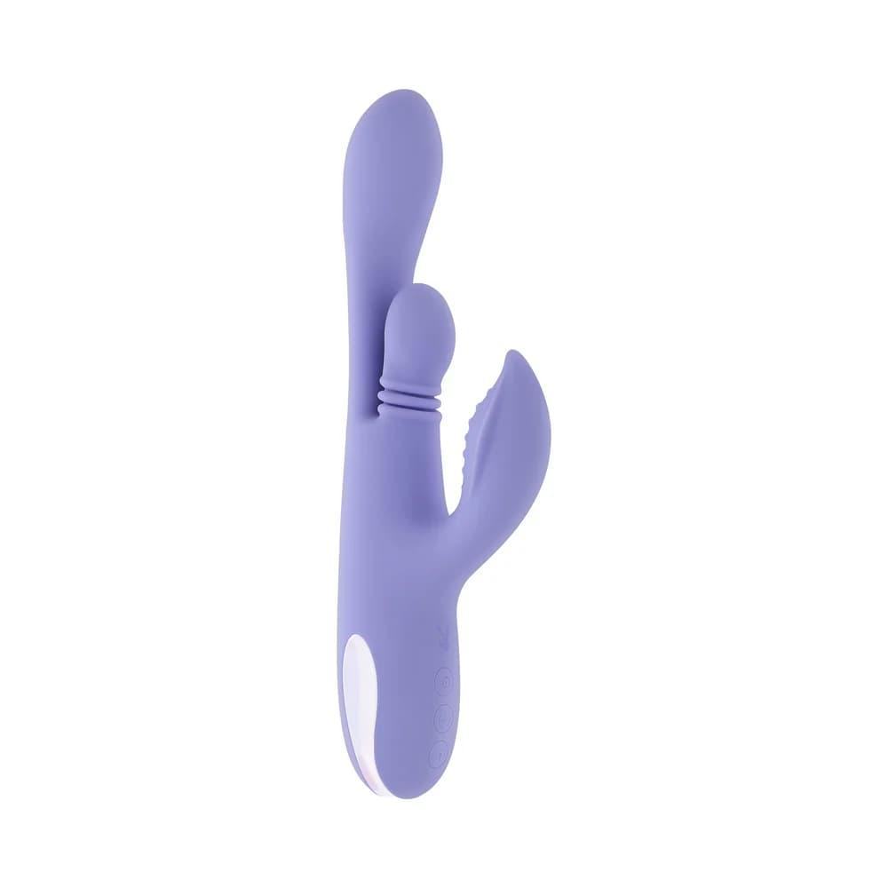 Playboy Nubbin Rubbin Rechargeable Dual Stimulator Vibe Silicone Purple thumbnail 5
