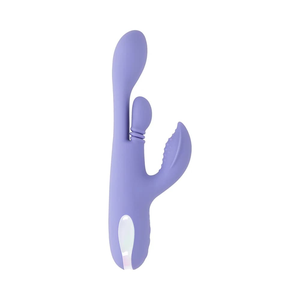 Playboy Nubbin Rubbin Rechargeable Dual Stimulator Vibe Silicone Purple thumbnail 6