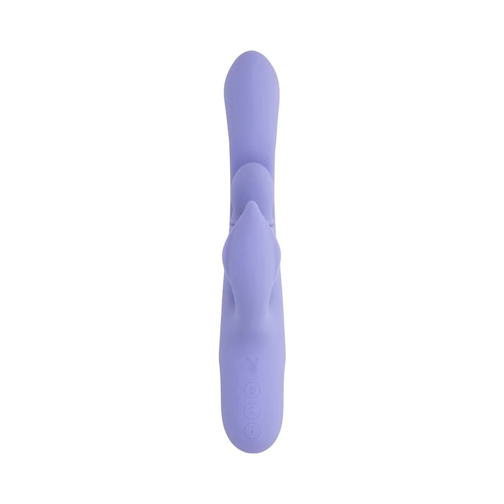 Playboy Nubbin Rubbin Rechargeable Dual Stimulator Vibe Silicone Purple thumbnail 8