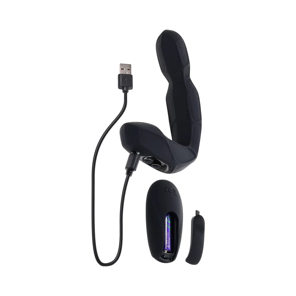 Zero Tolerance Mr Prostate Twirling Prostate Vibe with Remote Silicone Black thumbnail 9