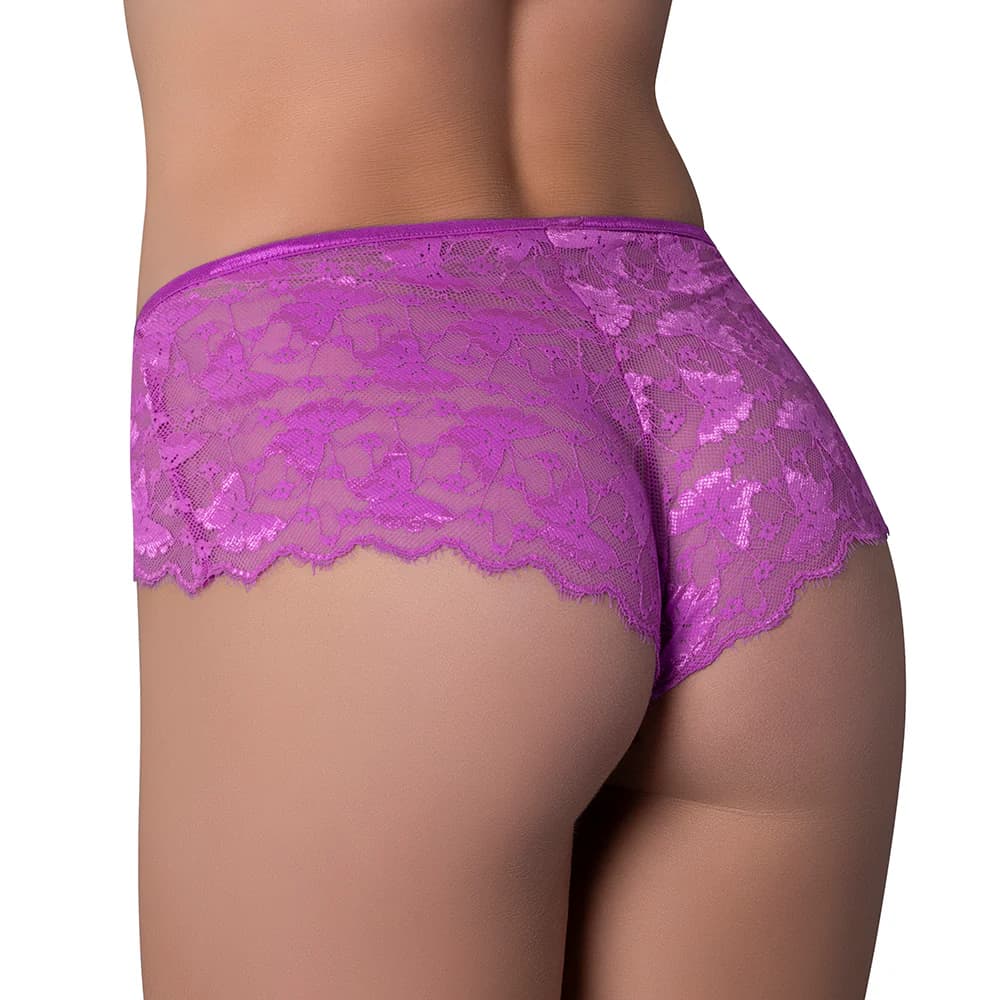 Magic Silk Butterfly Fantasies Boy Short Neon Purple L/XL thumbnail 2