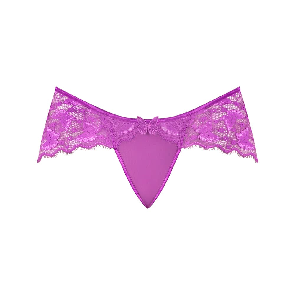 Magic Silk Butterfly Fantasies Boy Short Neon Purple Queen Size thumbnail 3