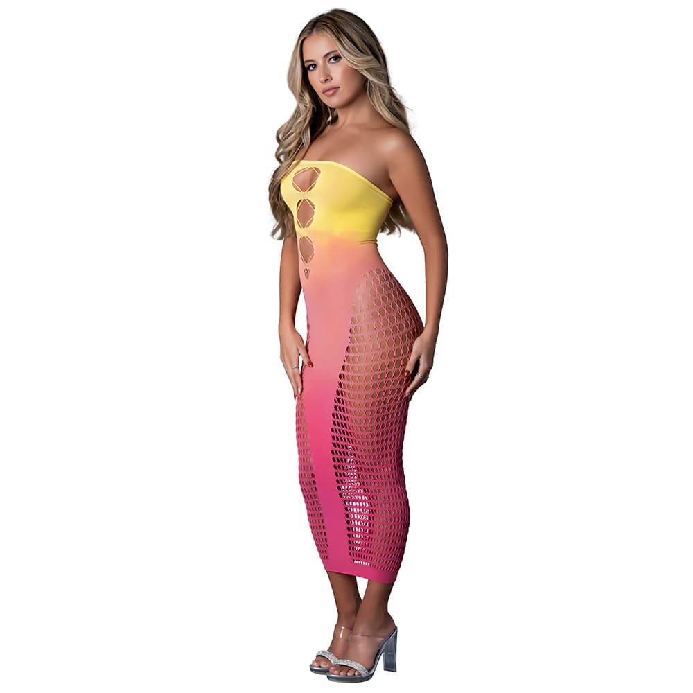 Magic Silk Seamless Gown Ombre Sunset O/S thumbnail 2