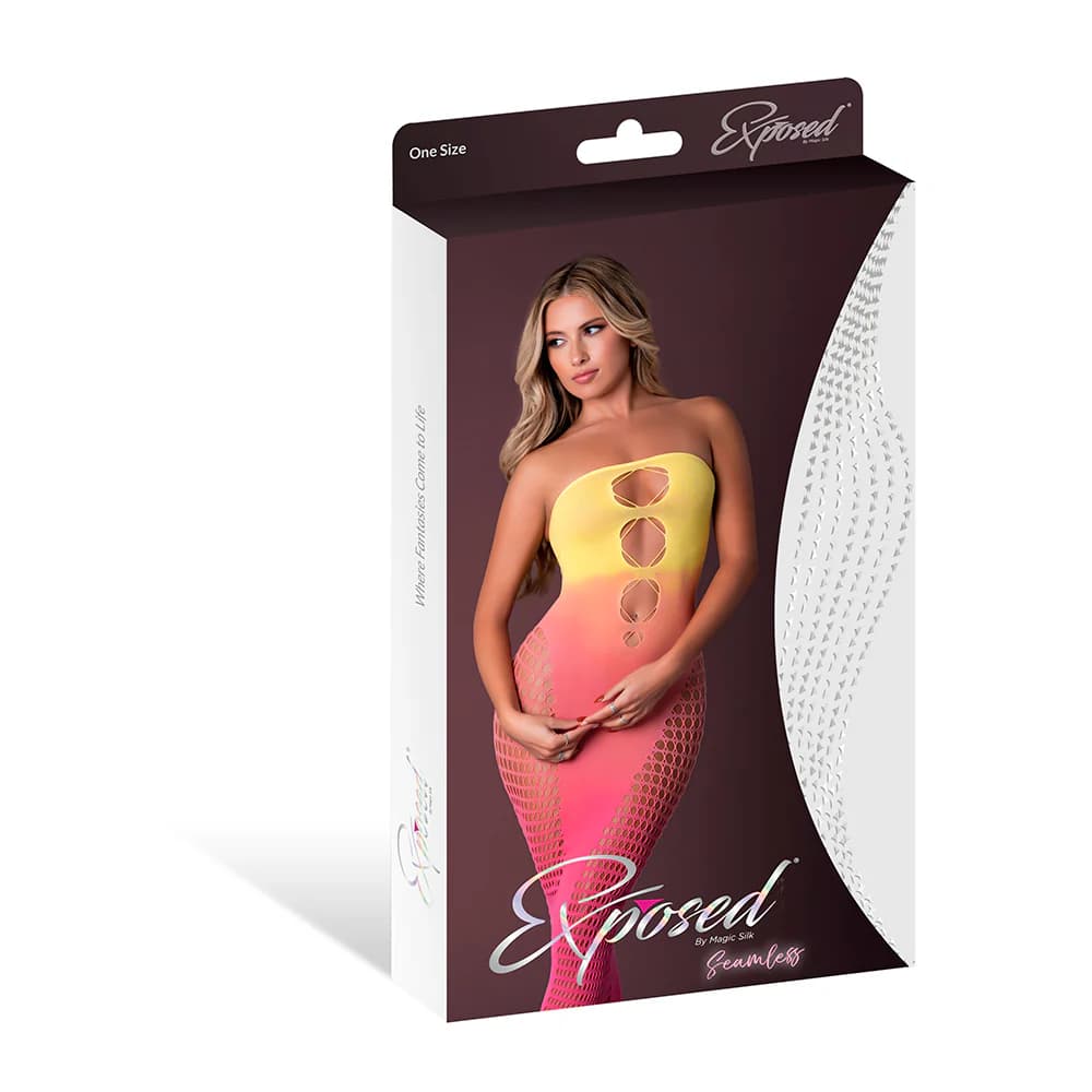 Magic Silk Seamless Gown Ombre Sunset O/S thumbnail 4