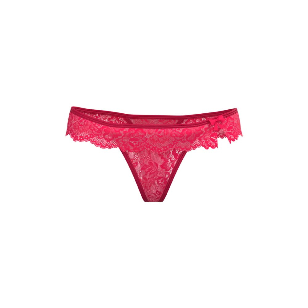 Magic Silk Get It Girl Flutter Thong Diva Pink L/XL thumbnail 3
