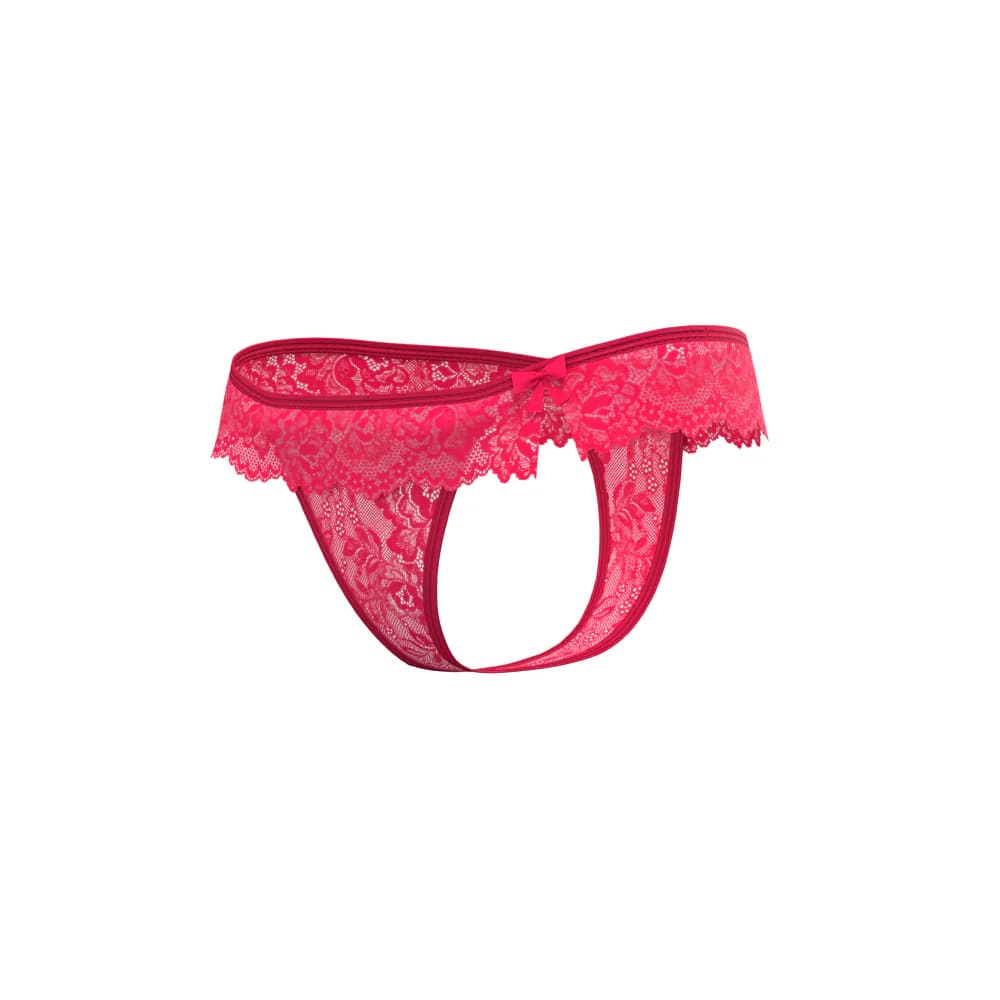 Magic Silk Get It Girl Flutter Thong Diva Pink L/XL thumbnail 4