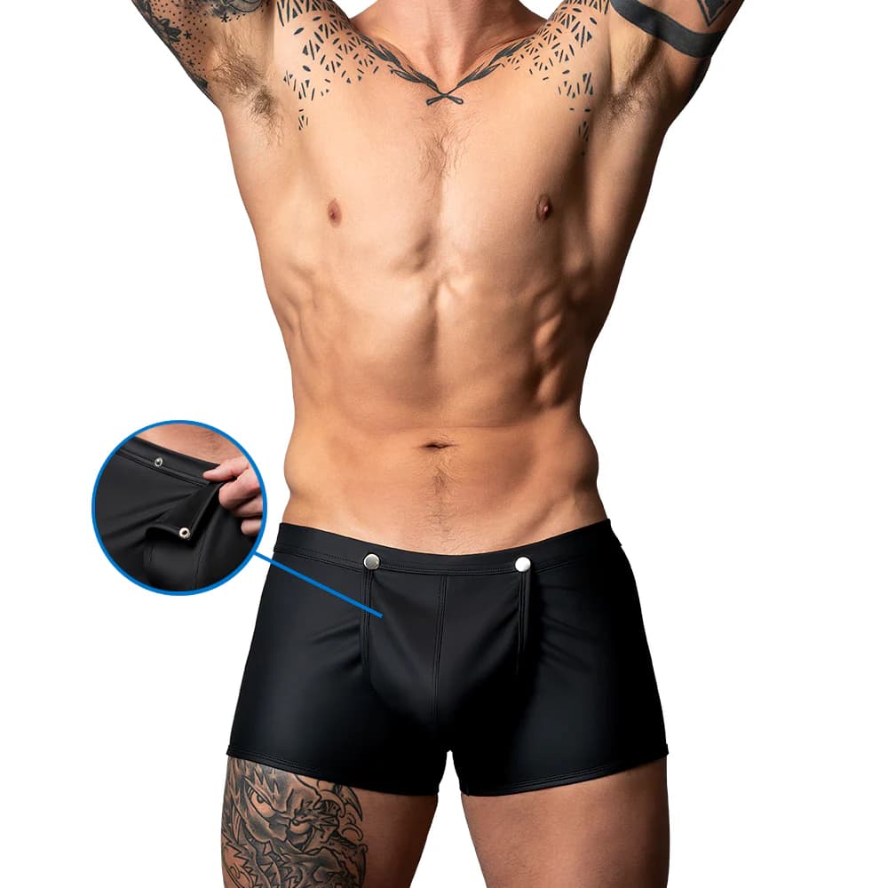 Male Power Oh Snap! Snap Off Short Black XL thumbnail 2