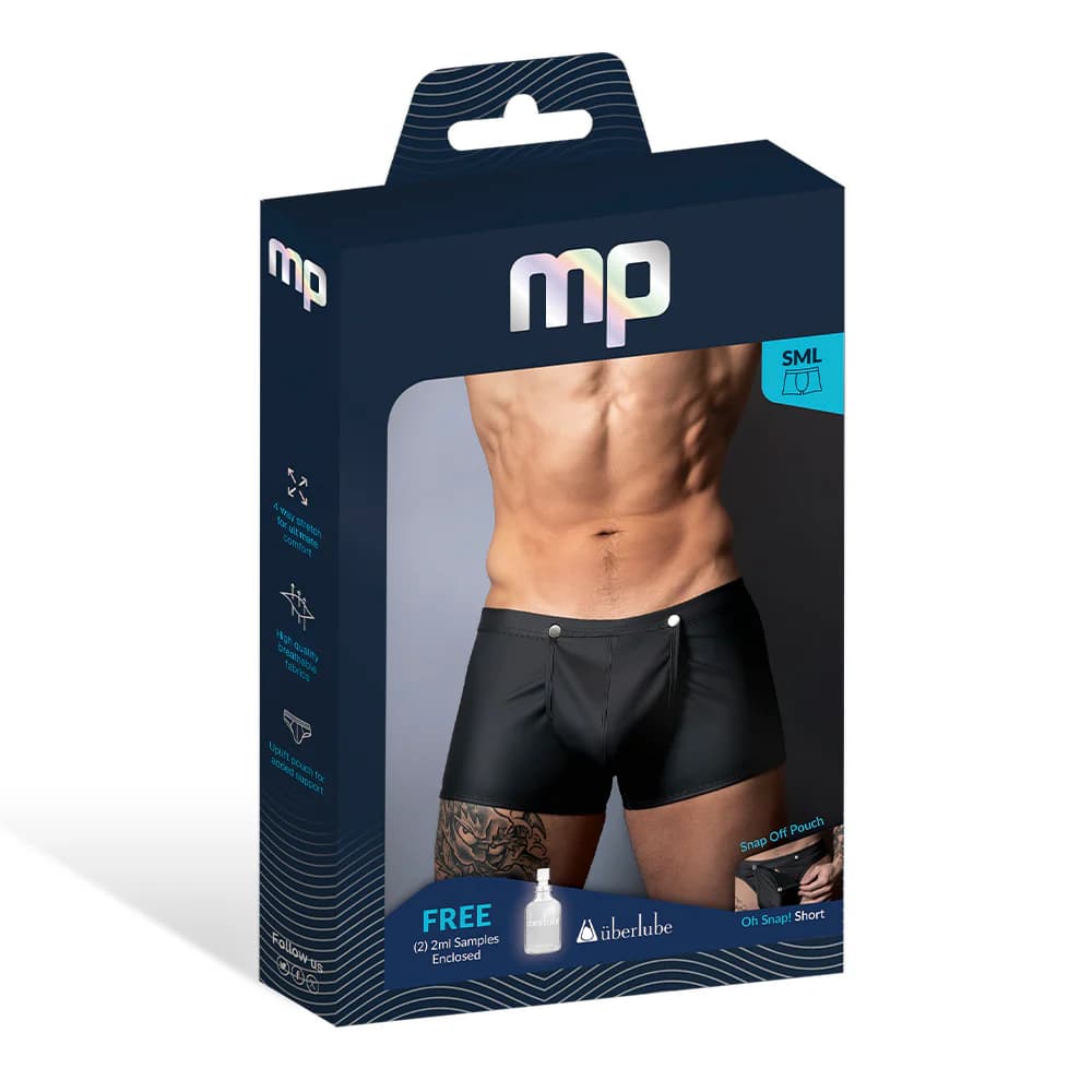 Male Power Oh Snap! Snap Off Short Black XL thumbnail 7