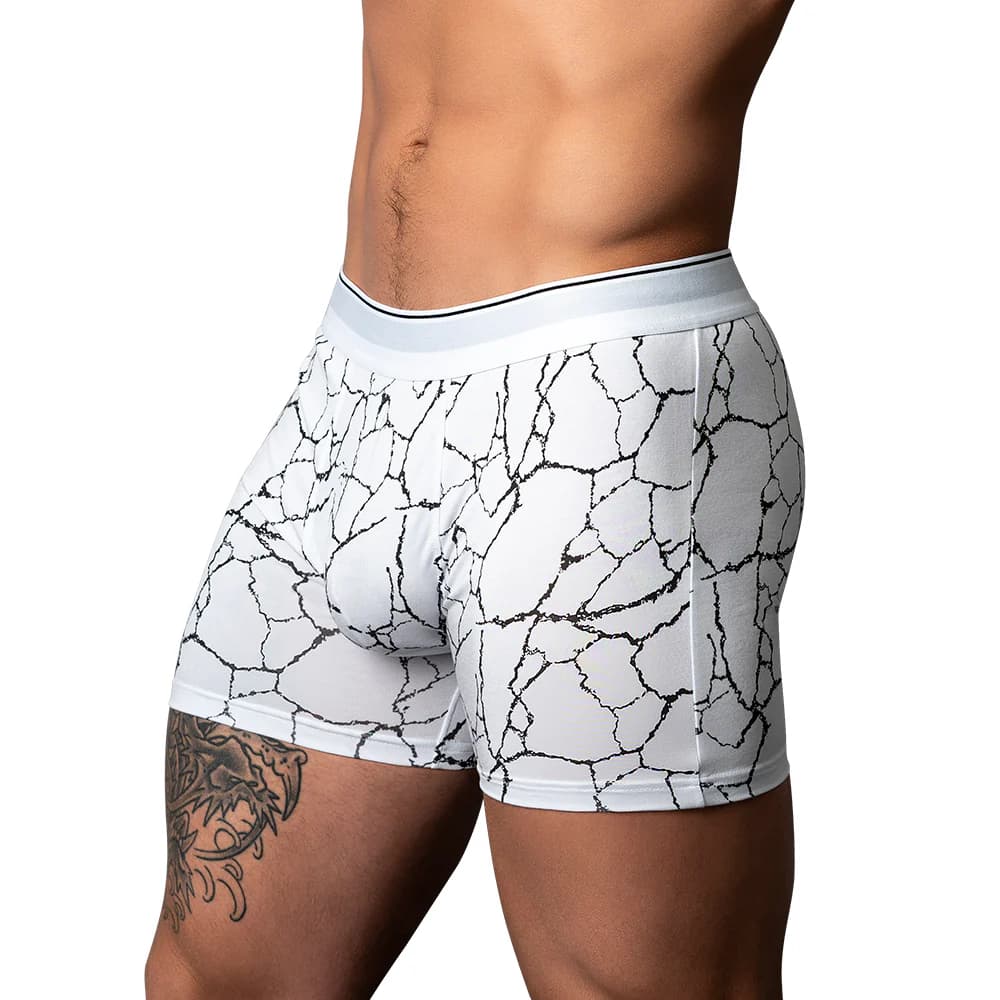 Male Power Soo Cumfy Boxer Brief Black/White XL thumbnail 2