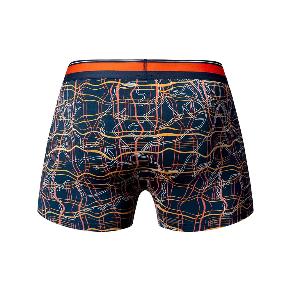 Male Power Soo Cumfy Boxer Brief Navy/Orange M thumbnail 5
