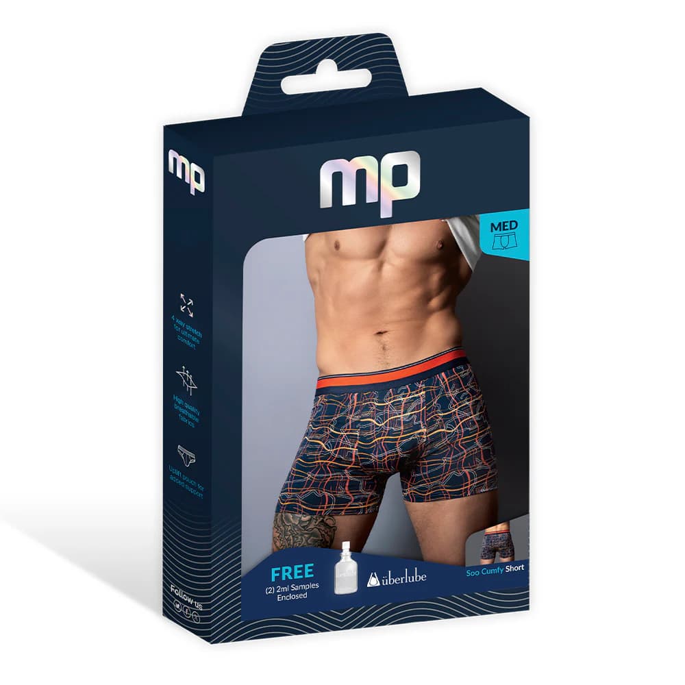 Male Power Soo Cumfy Boxer Brief Navy/Orange M thumbnail 6