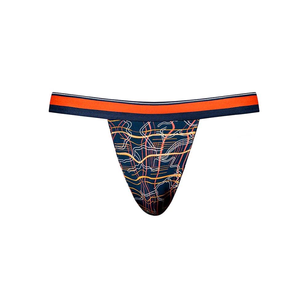 Male Power Soo Cumfy Jock Navy/Orange L/XL thumbnail 4