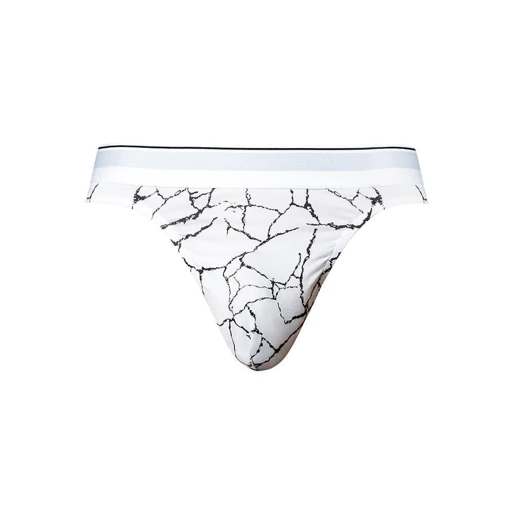 Male Power Soo Cumfy Thong Black/White S/M thumbnail 3