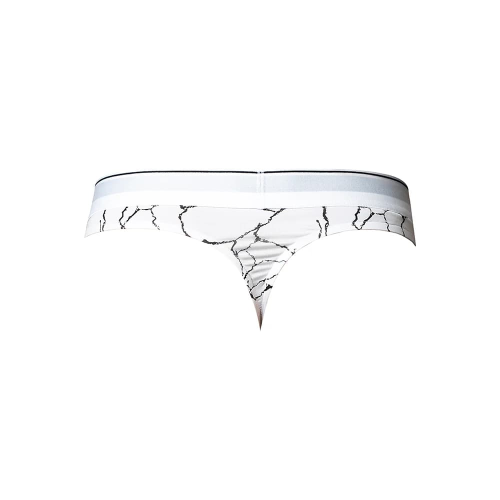 Male Power Soo Cumfy Thong Black/White L/XL thumbnail 4