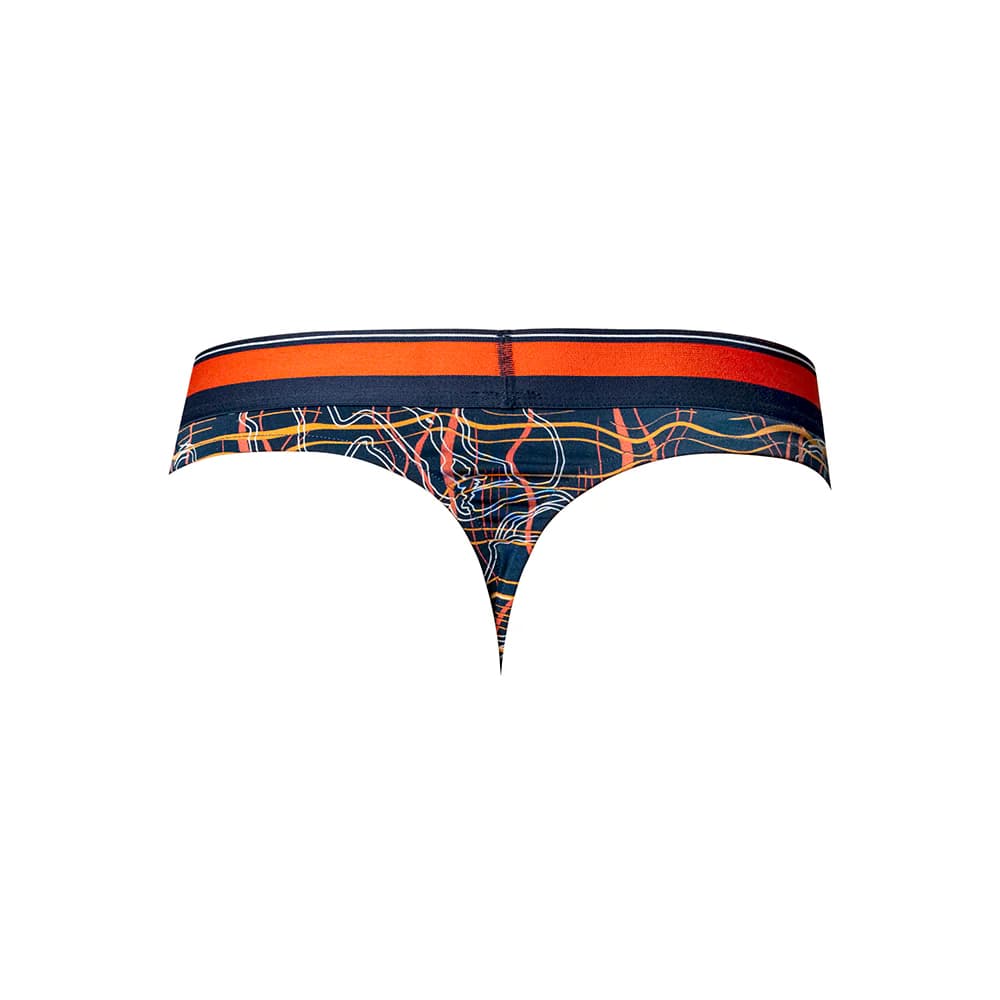 Male Power Soo Cumfy Thong Navy/Orange S/M thumbnail 4