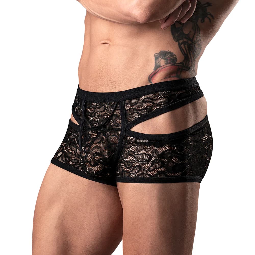 Male Power Lucifer Cutout Short Black L thumbnail 2
