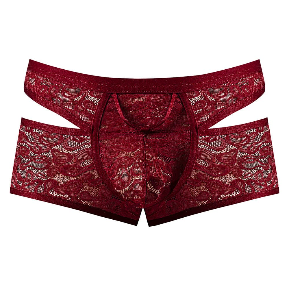 Male Power Lucifer Cutout Short Burgundy L thumbnail 4