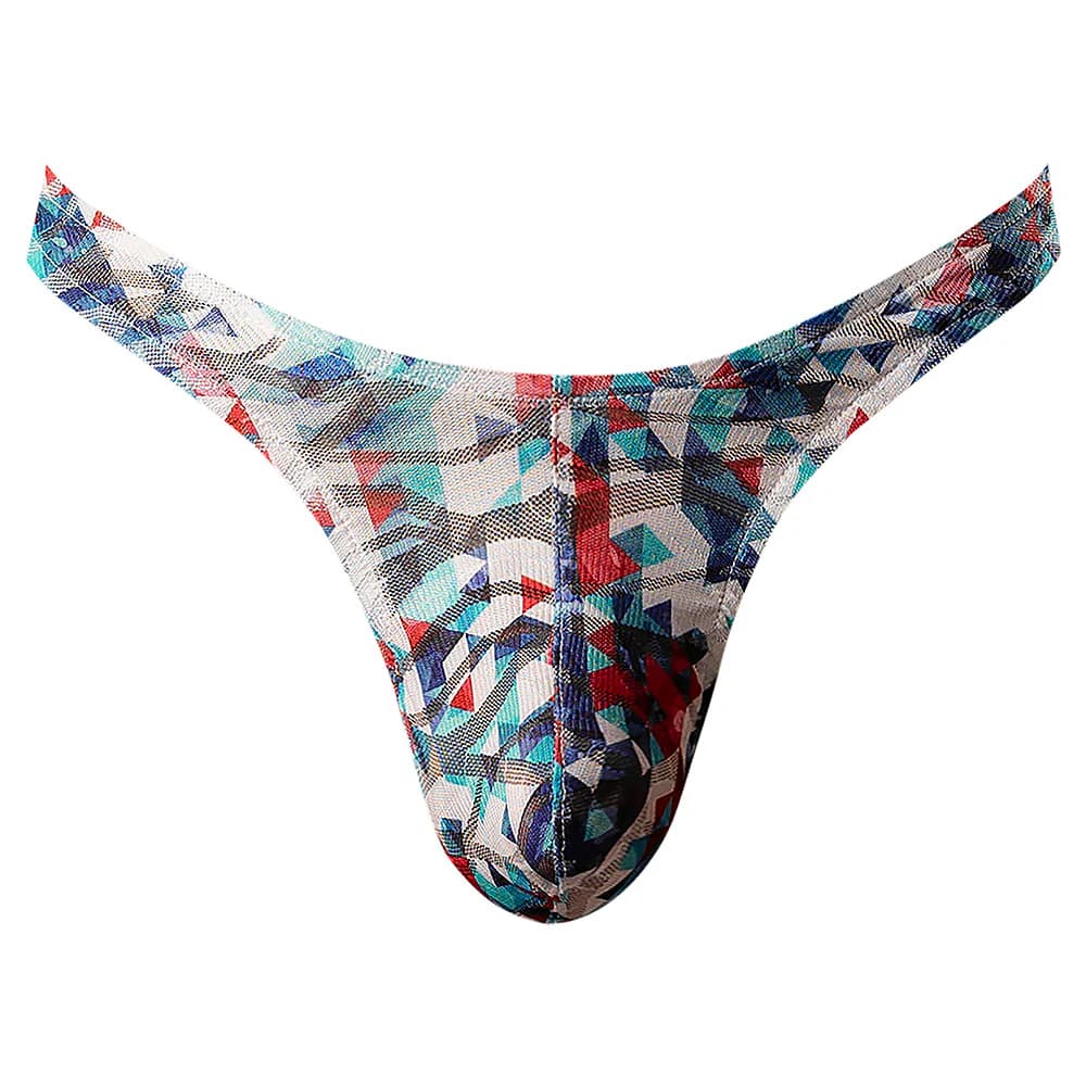 Male Power Your Lace Or Mine Bong Thong Geometric S/M thumbnail 4