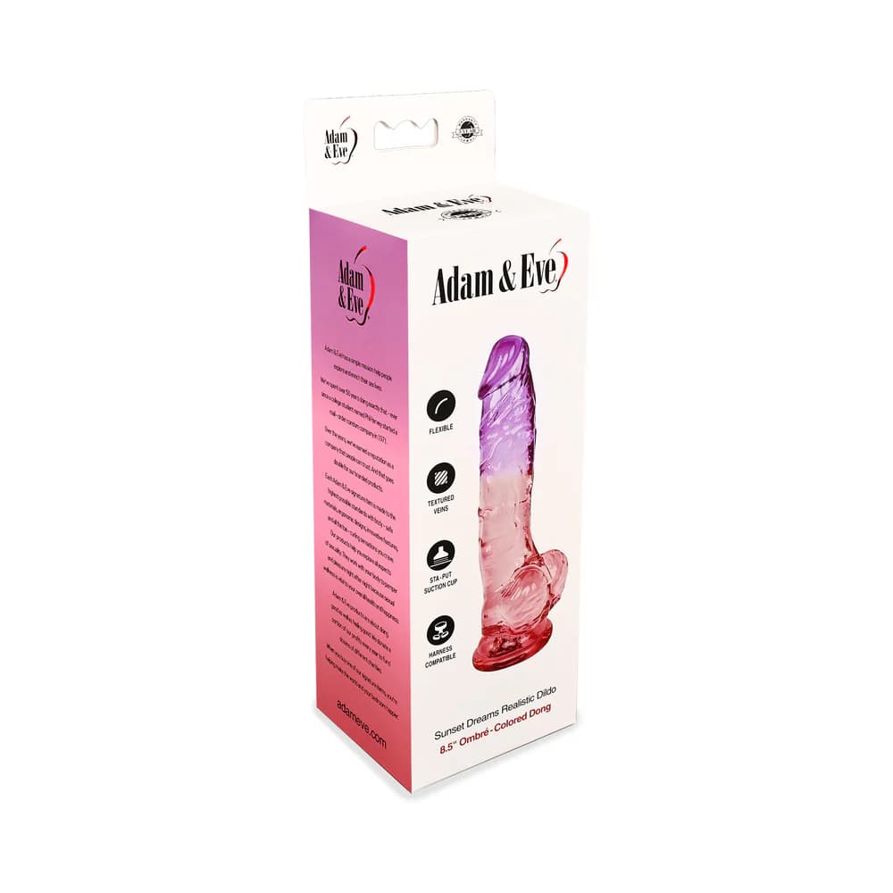 Adam & Eve Sunset Dreams Realistic Dildo 8.5 in. thumbnail 7