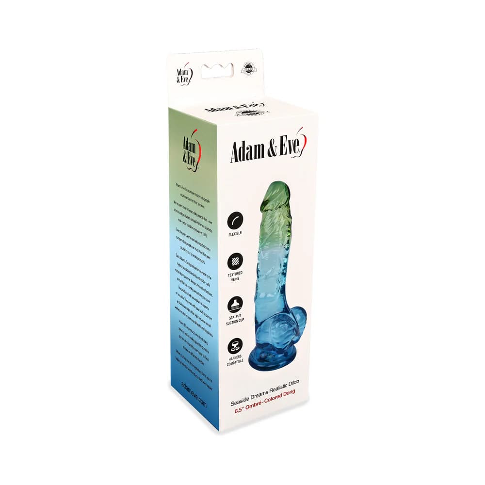 Adam & Eve Seaside Dreams Realistic Dildo 8.5 in. thumbnail 7