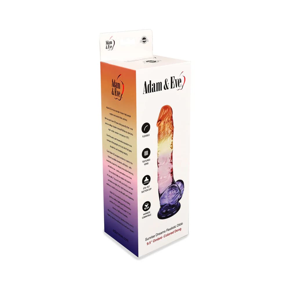 Adam & Eve Sunrise Dreams Realistic Dildo 9.5 in. thumbnail 7